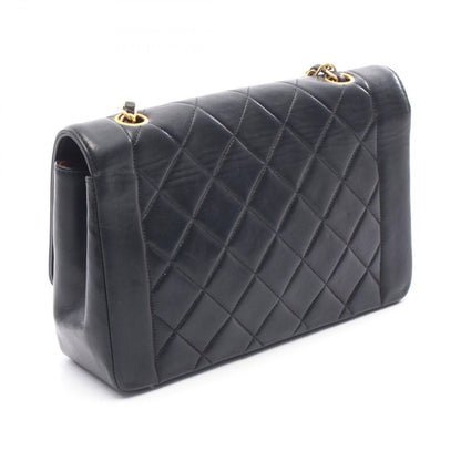Chanel Shoulder Bag Quilted Diana Flap Black Lambskin — view 2