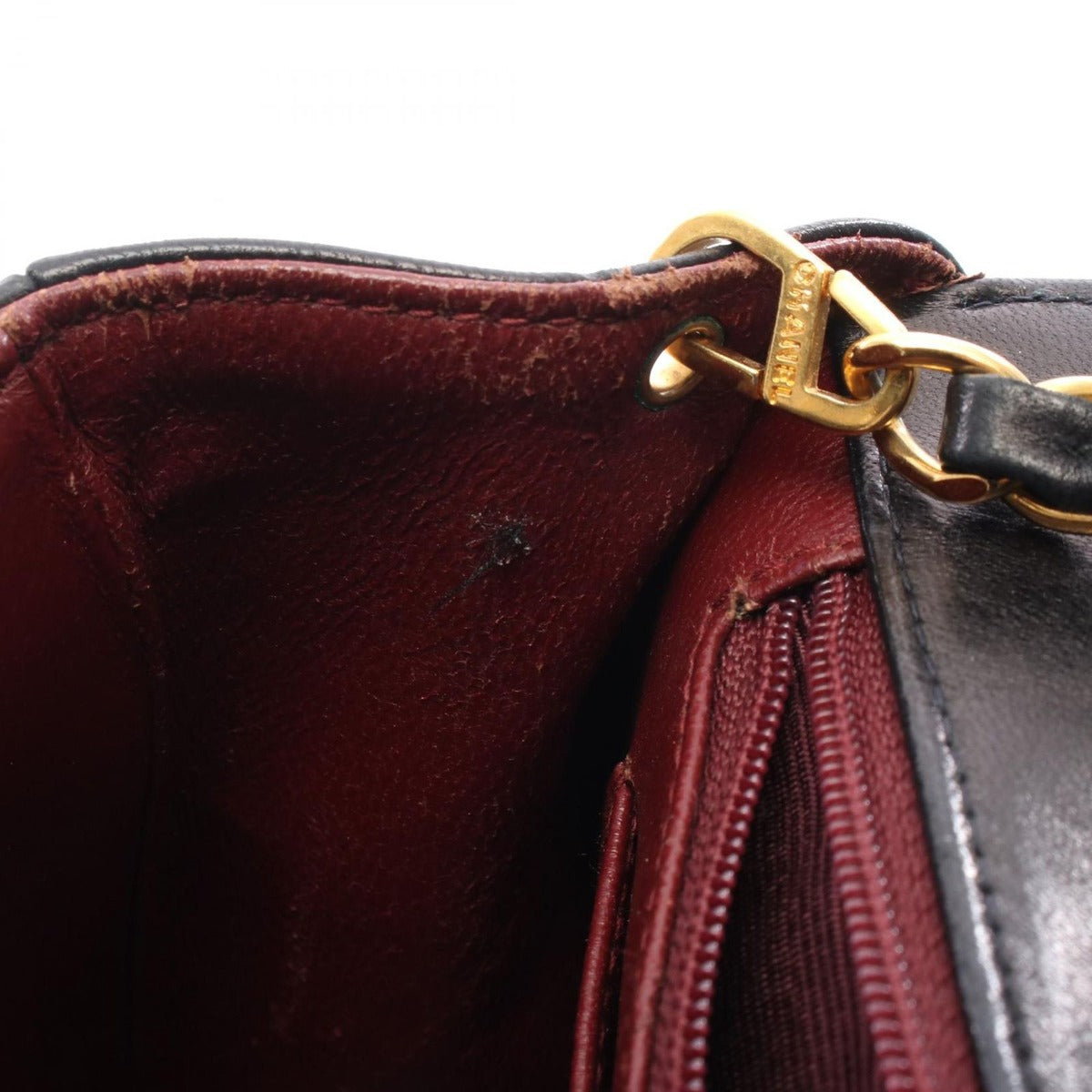 Chanel Shoulder Bag Quilted Diana Flap Black Lambskin — view 7