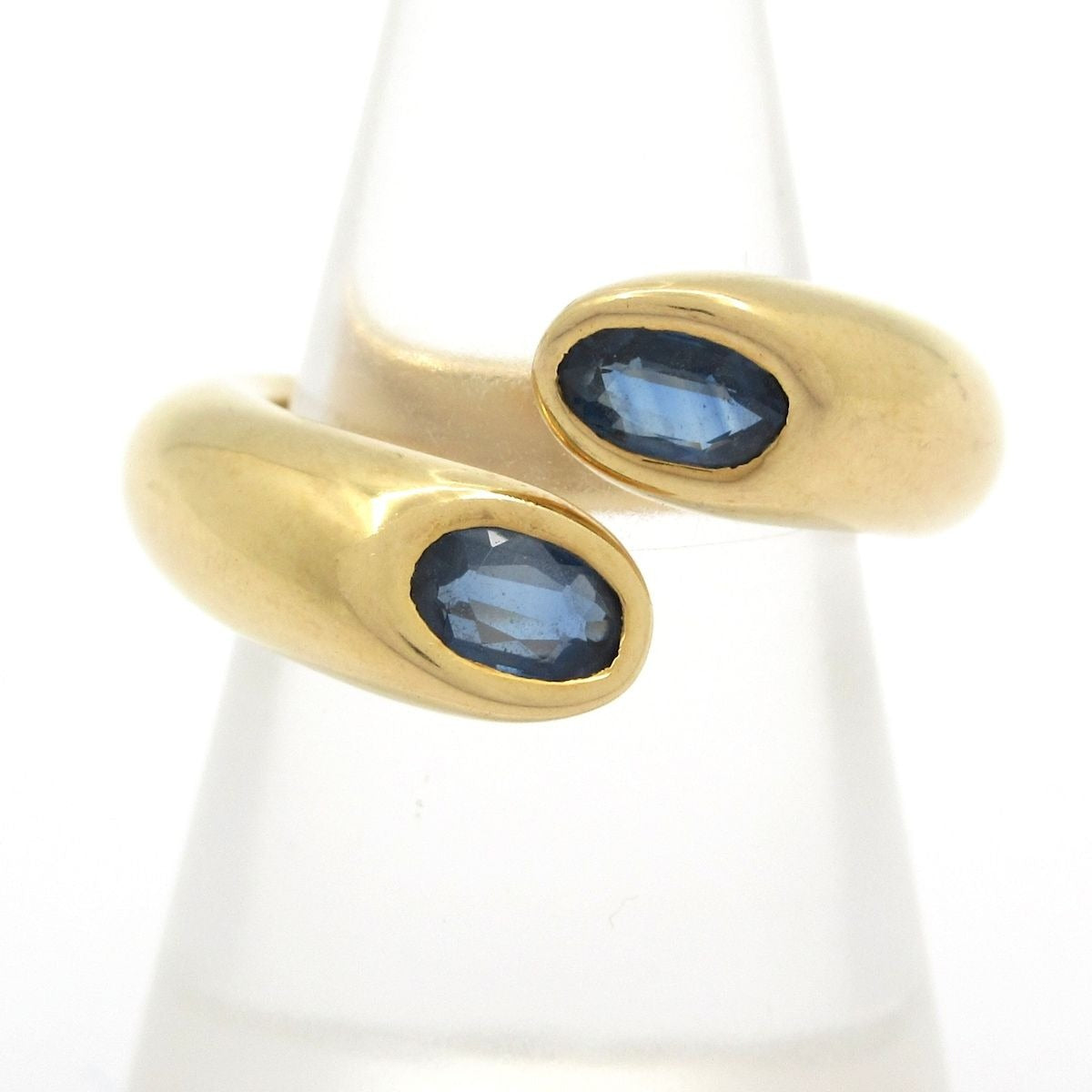 Cartier Ring 51 Ellipse Dedicated 18K Yellow Gold Sapphire