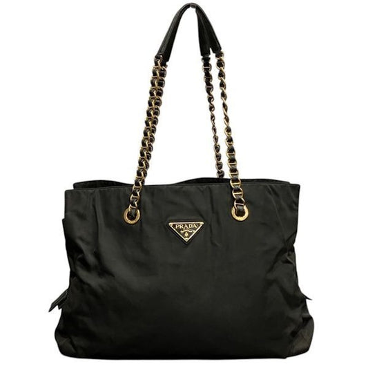 Prada Tessuto Nylon Chain Shoulder Bag