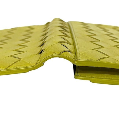 Bottega Veneta Bifold Long Wallet Yellow Cassette — view 8