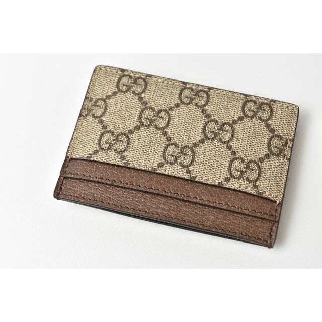 Gucci Card Case Business Holder Beige Brown 96 iwg — view 3