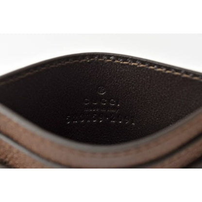 Gucci Card Case Business Holder Beige Brown 96 iwg — view 5