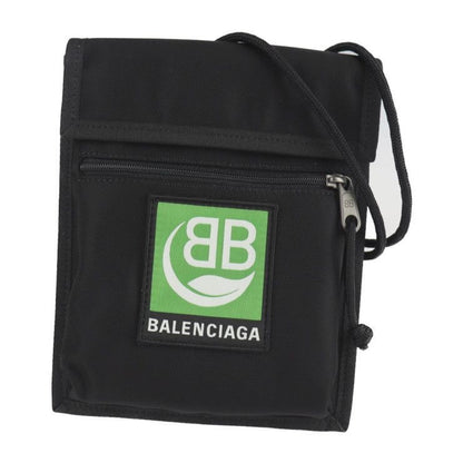 Balenciaga Explorer Pouch Shoulder Bag Canvas Black Green