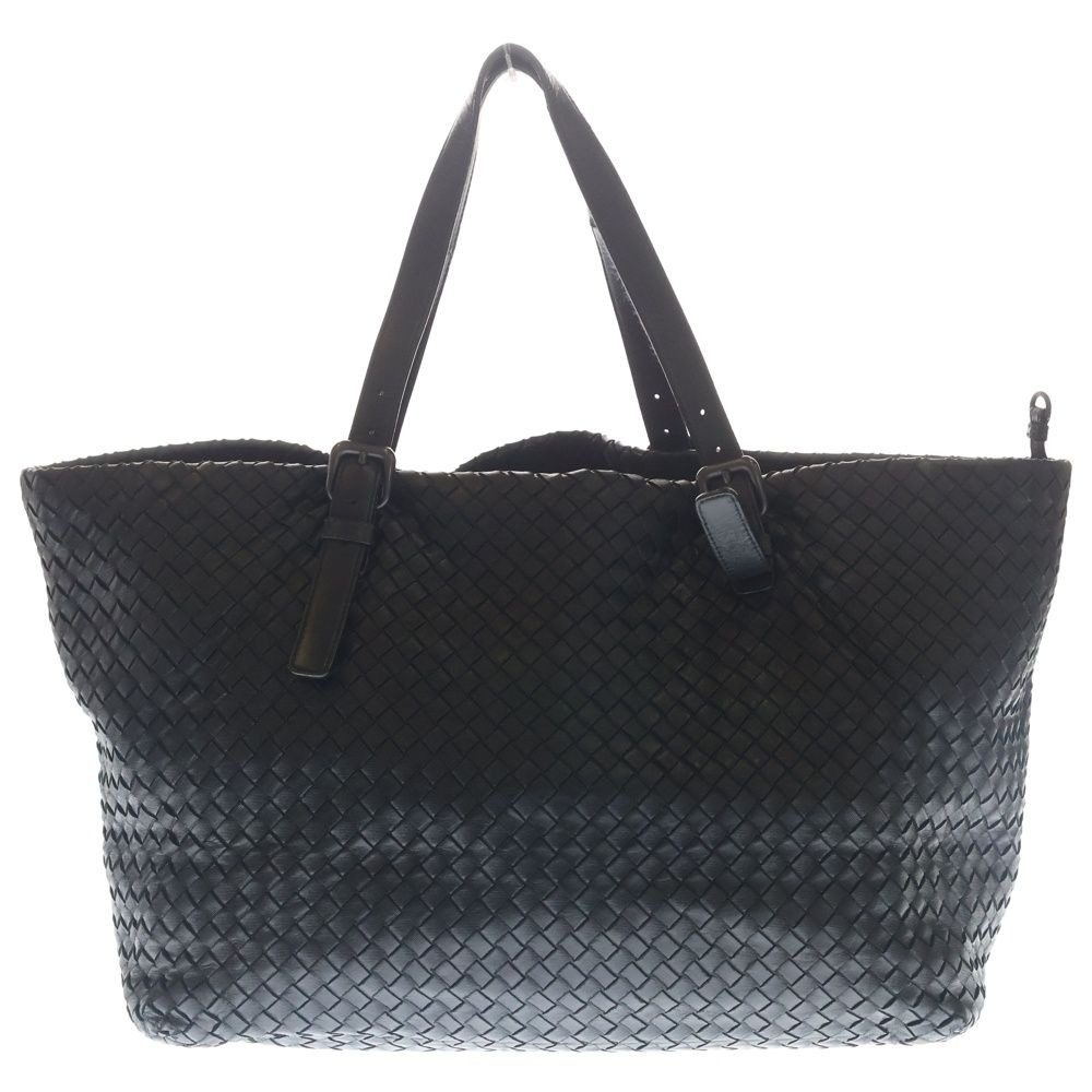 Bottega Veneta Intrecciato Tote Black Leather