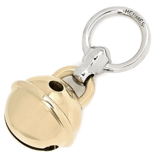 Hermes Scarf Ring Twilly Bell Brass Gold Silver Bicolor Charm
