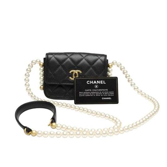 Chanel Mini Shoulder Bag Quilted Black