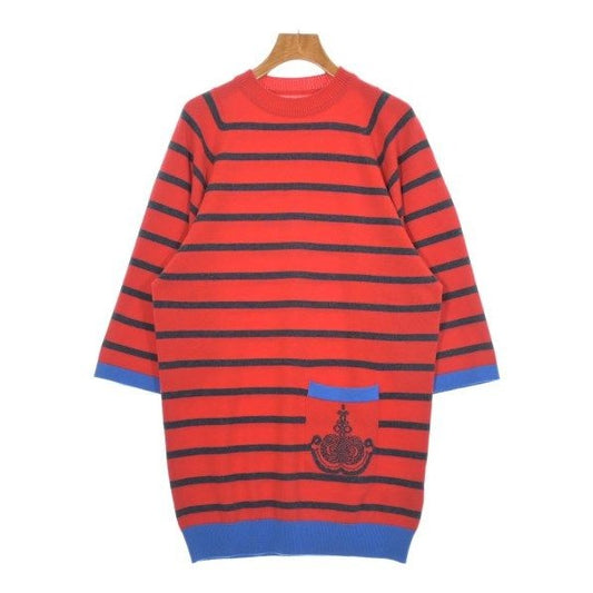 Hermes Knit Sweater Cashmere Red Dark Gray