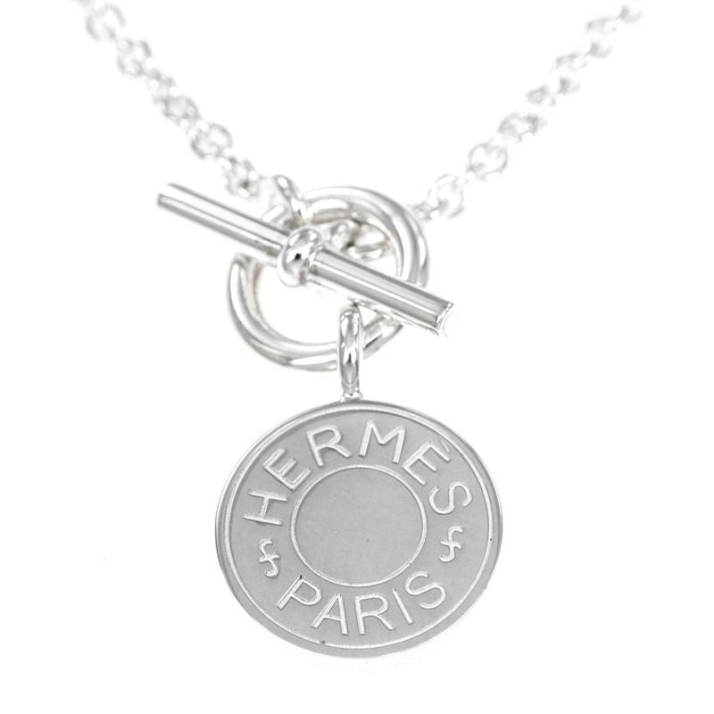 Hermes Necklace Amulet Serie Pendant Silver AG 925 40 cm