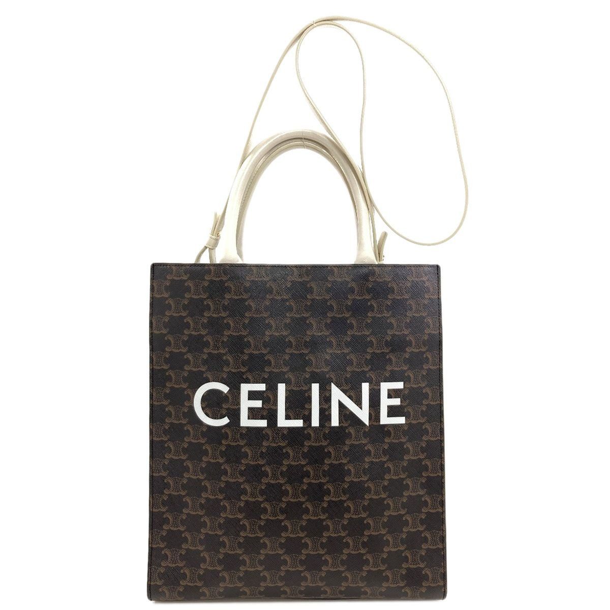 Celine Vertical Cover Triomphe 2-Way Handbag
