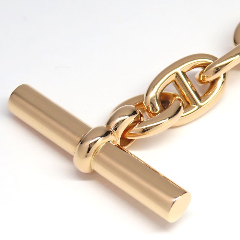 Hermes Necklace Chaine D'ancre PM 43 Pieces 43 Links Chain 18K Pink
