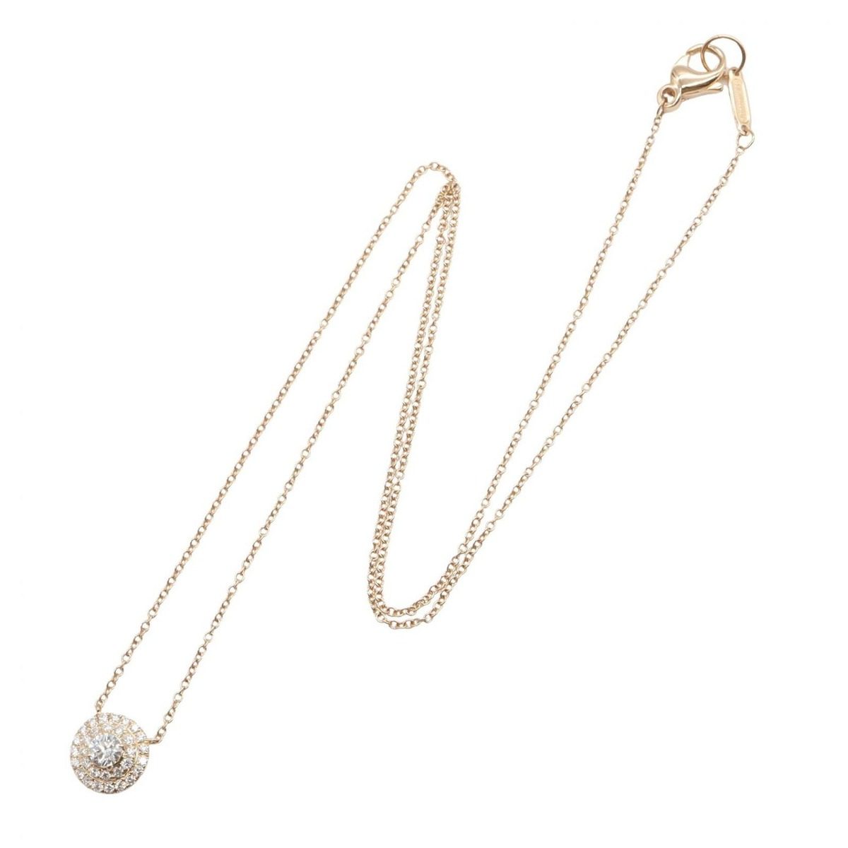 Tiffany & Co Necklace Solesto Diamond 18k Pink Gold — view 2