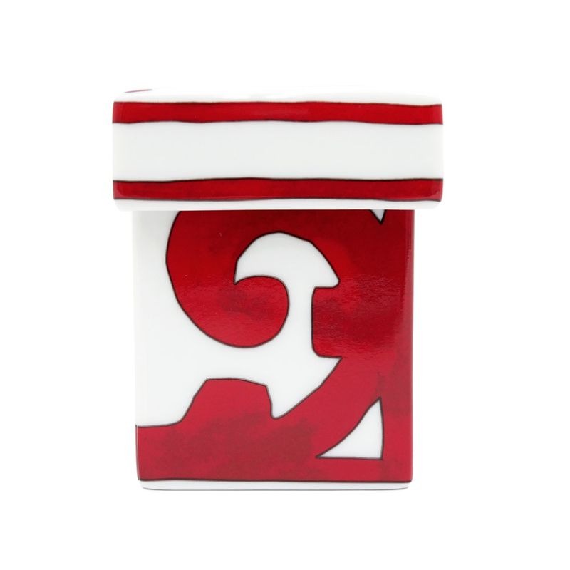 Hermes Small Box Gadalquivir White Red Pottery Accessories Others
