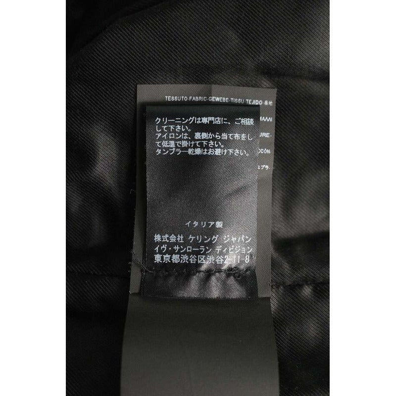 Saint Laurent Paris Y941 F Wool Coat With Belt 48 — view 3
