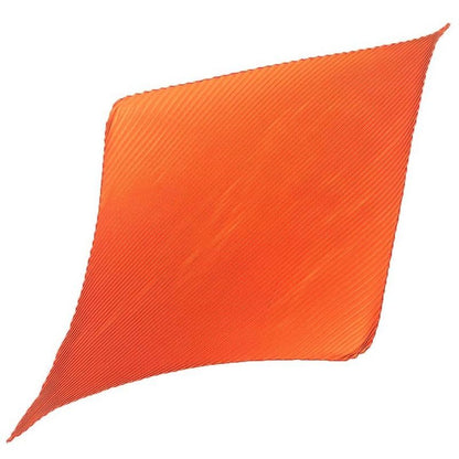 Hermes Pleated Carre Scarf None Monochrome Orange New Vintage