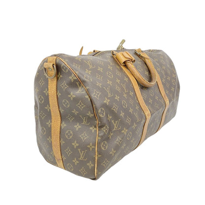 Louis Vuitton Boston Bag Monogram Keepall Bandouliere 50 Brown — view 2