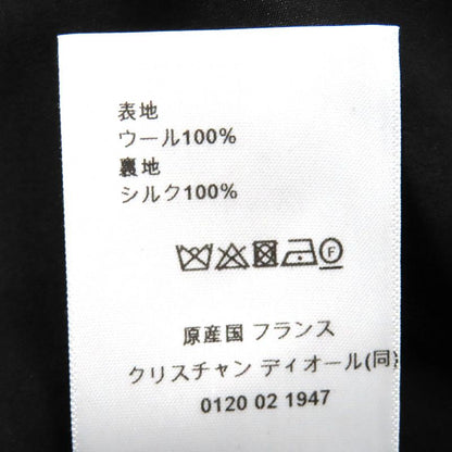 Christian DIOR 2023 341r30a1518 100% Wool Check Sleeveless Dress With Ribbon