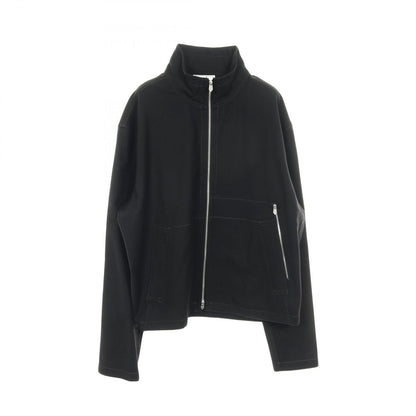 Hermes Cardigan Zip Up Black Cotton Shirt Jacket
