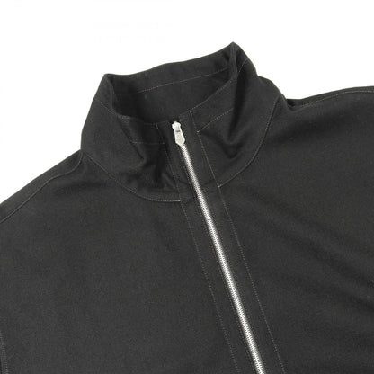 Hermes Cardigan Zip Up Black Cotton Shirt Jacket — view 3