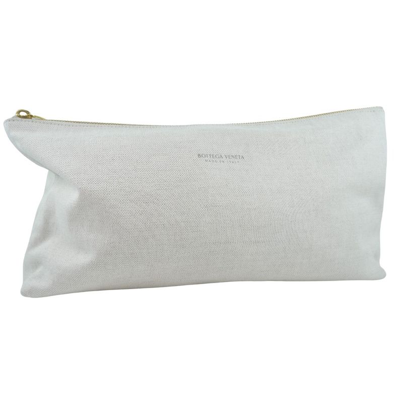 Bottega Veneta Bottega Veneta Bag-in-bag Canvas Beige Unisex Pouch