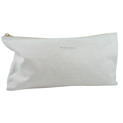 Bottega Veneta Bottega Veneta Bag-in-bag Canvas Beige Unisex Pouch