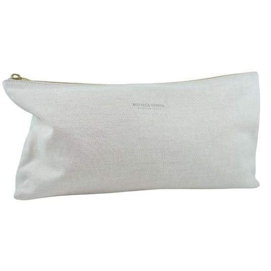 Bottega Veneta Bottega Veneta Bag-in-bag Canvas Beige Unisex Pouch
