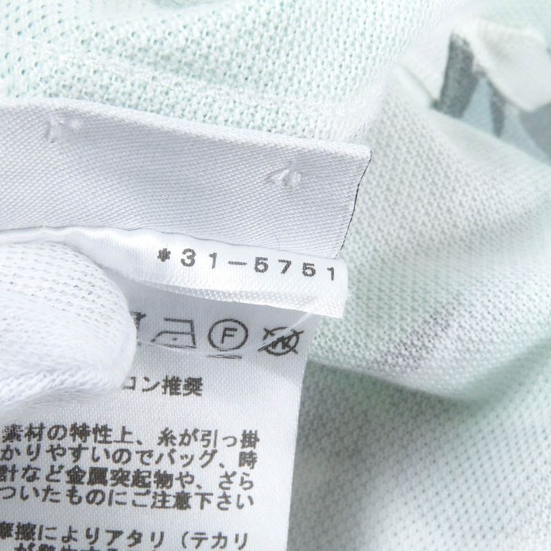 Hermes 23SS 100% Cotton All-over Pattern Shell Button Short-sleeved Polo Shirt