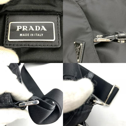 Prada Shoulder Bag Nylon Black Nylon Women Men