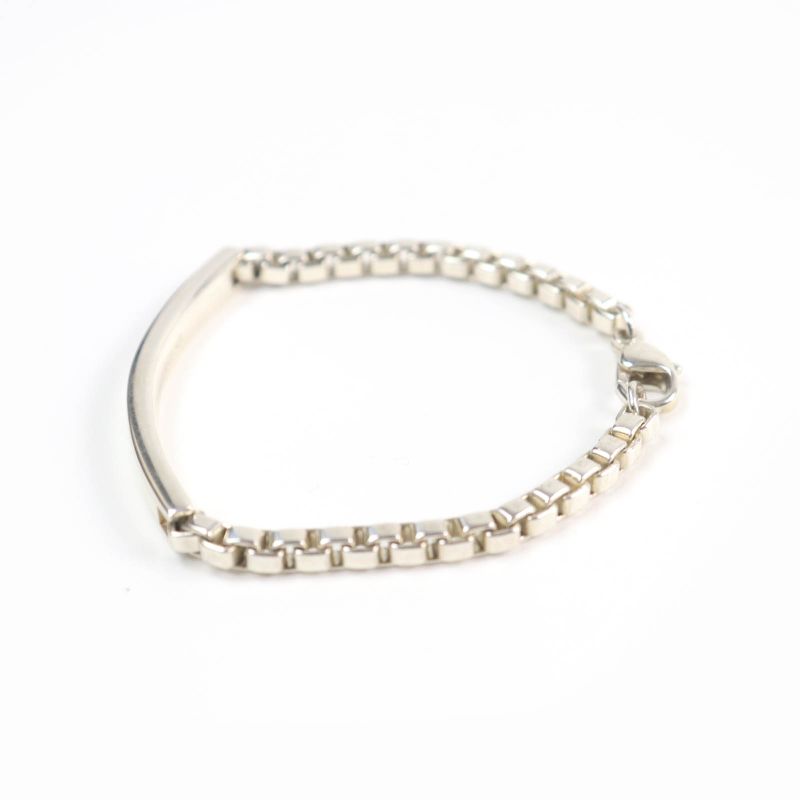 Tiffany & Co Venetian Link ID 925 Logo On Chain Bracelet Accessory