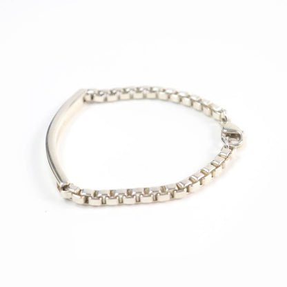 Tiffany & Co Venetian Link ID 925 Logo On Chain Bracelet Accessory