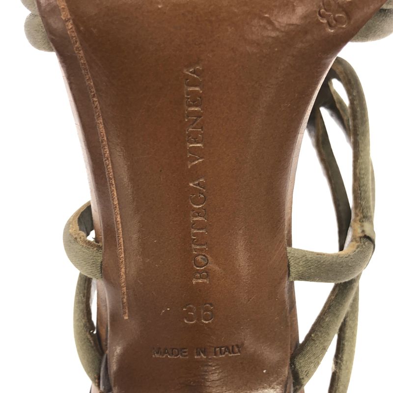 Bottega Veneta Strap Design Sandals Brown 36