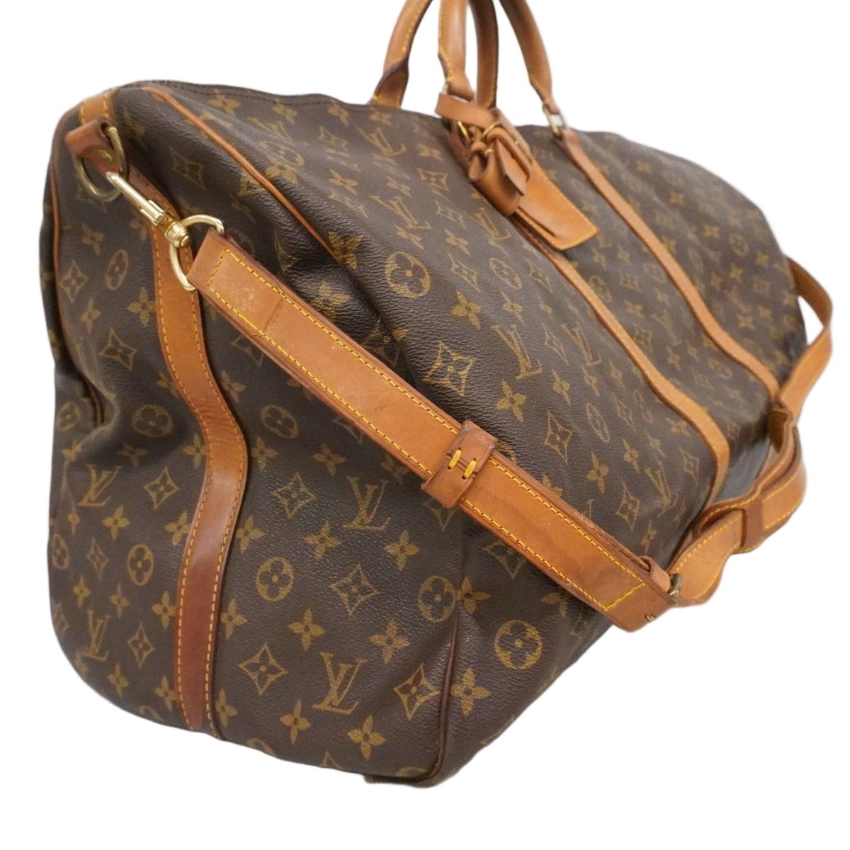 Louis Vuitton Boston Bag Monogram Keepall Bandouliere 60 Brown — view 2