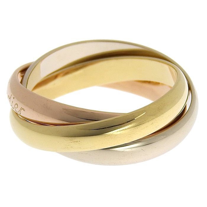 Cartier Trinity Ring Classic Model 18K Yellow Gold 18K White Gold 18K Pink Gold