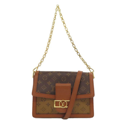 Louis Vuitton M44391 Dauphine MM Shoulder Bag Monogram Reverse Women