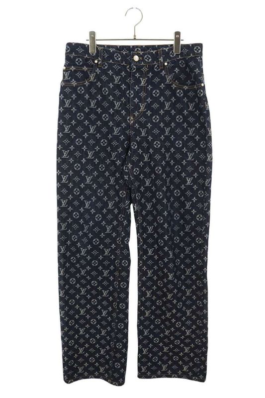 Louis Vuitton Rm242m UZD Hrd79w Monogram Skate Denim Pants Men's 30