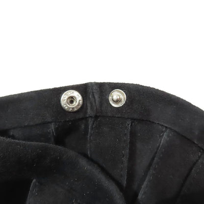 Loewe Suede Leather Long Gloves Arm Cabas - Slit Black 7 Women's Used