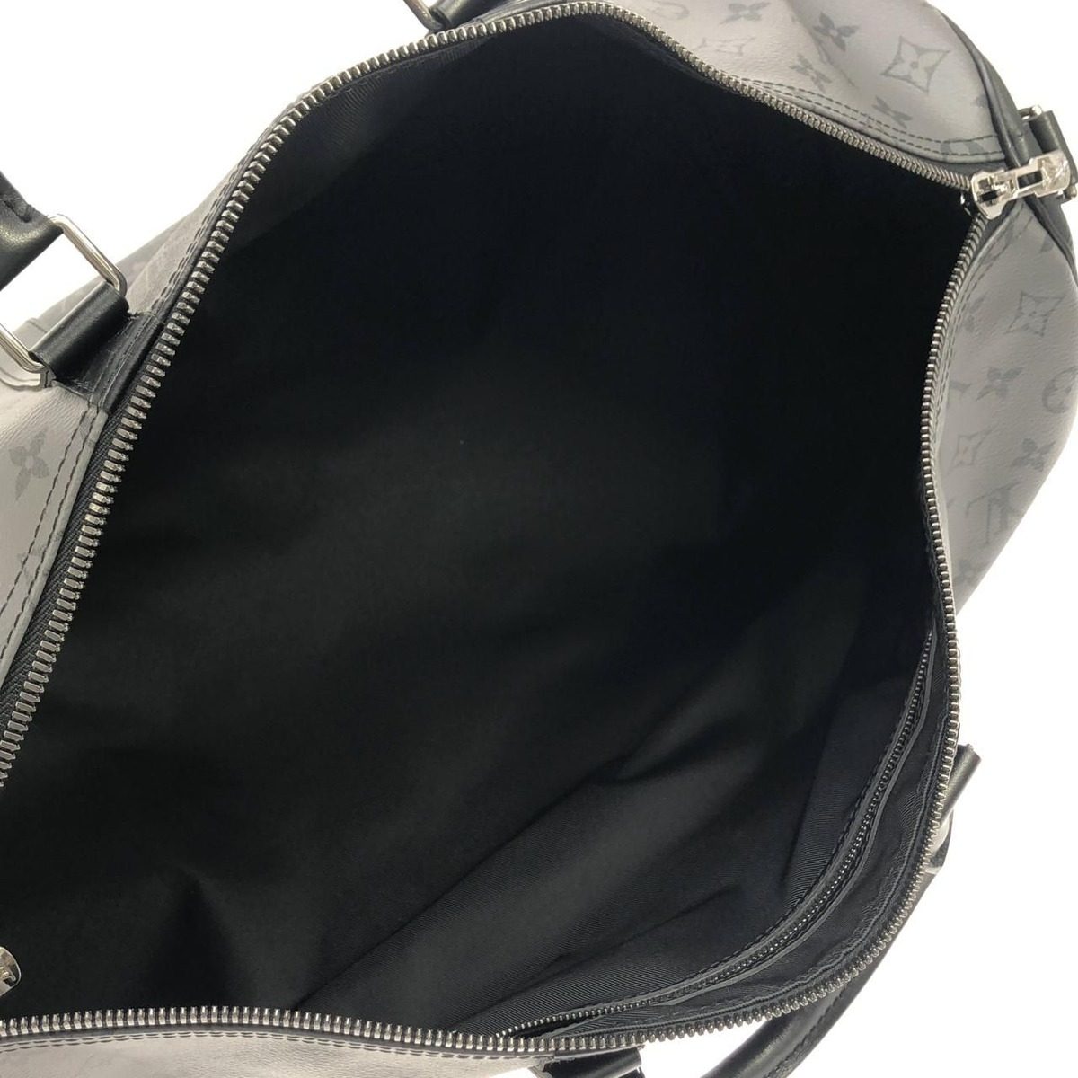 Louis Vuitton Monogram Eclipse Reverse Keepall Bandouliere Boston Bag — view 5