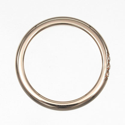 Tiffany & Co Forever Wedding Classic Band 18K Pink Gold And Diamonds Size 6.5