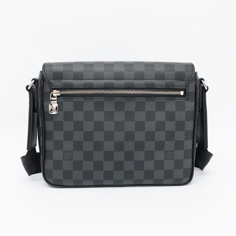 Louis Vuitton District PM Damier Graphite N42710 Shoulder Bag Black