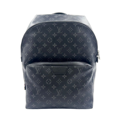Louis Vuitton Apollo Monogram Eclipse Leather Black Backpack Silver