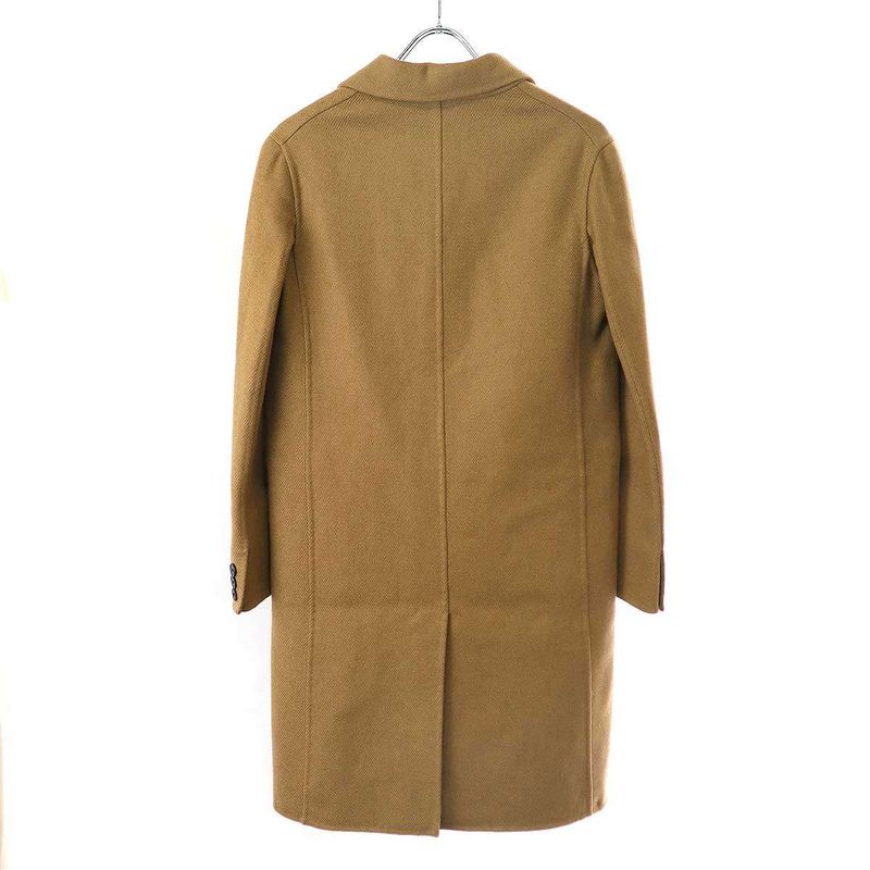 Christian Dior Camel Wool Chester Coat 840m02a0012 Camel 34