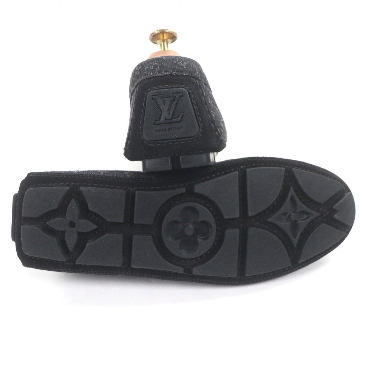 Louis Vuitton LV Driver Line Moccasins Monogram Denim Slip on Driving — view 5
