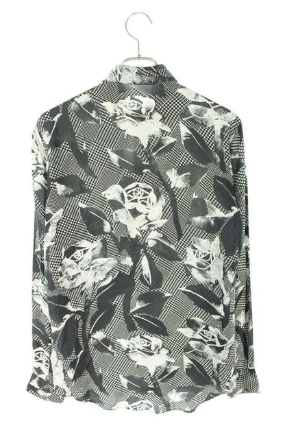 Dior 20SS 013c501e4796 Silk Long Sleeve Shirt With Floral Pattern Men's 37