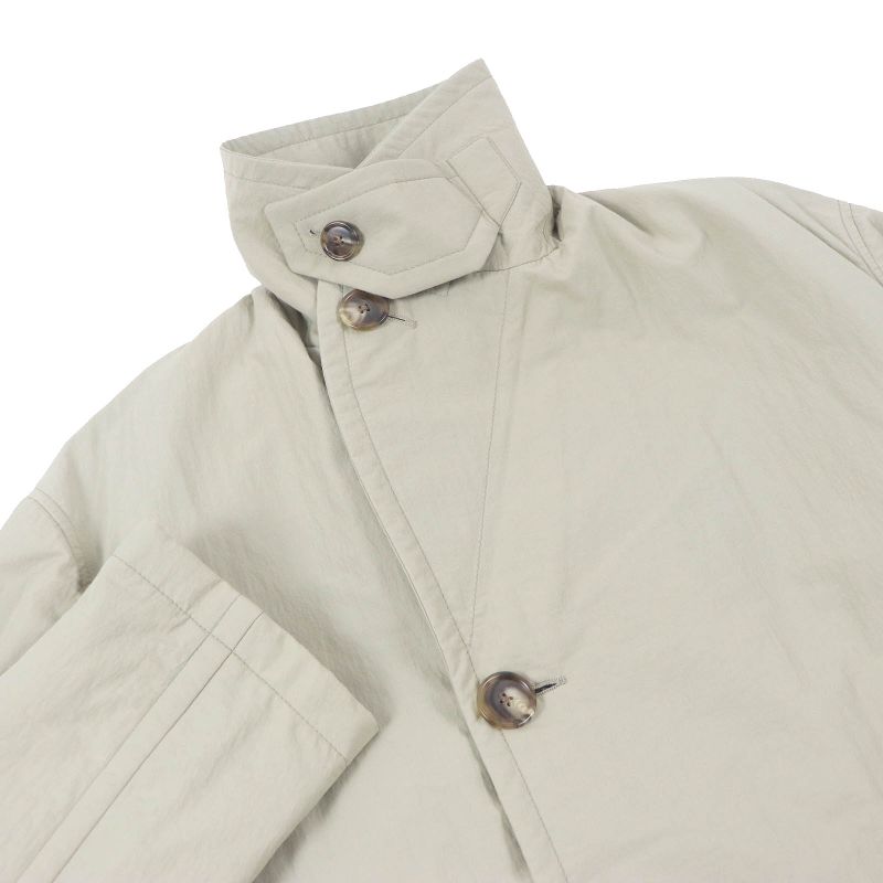 Hermes 22AW Cotton Filled Mid Length Chester Coat Khaki 44 With Hanger And
