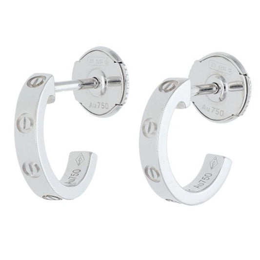 Cartier LOVE 18K White Goldearrings Men's
