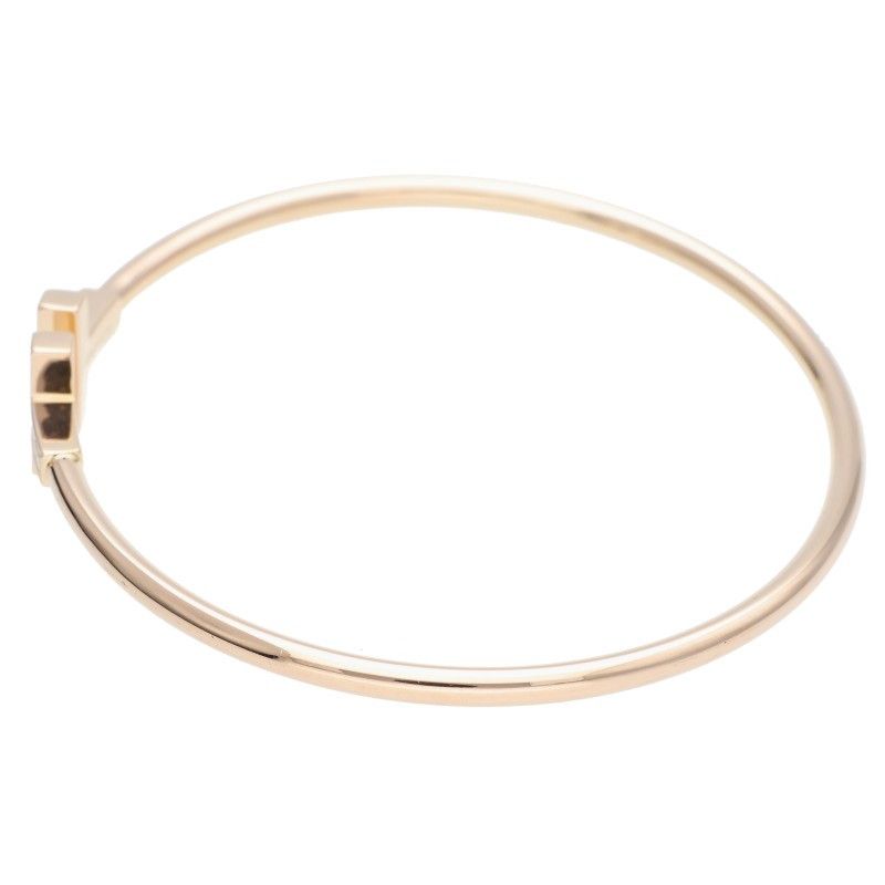 Tiffany & Co T-wire L 18K Yellow Gold Diamond Bangle Men's