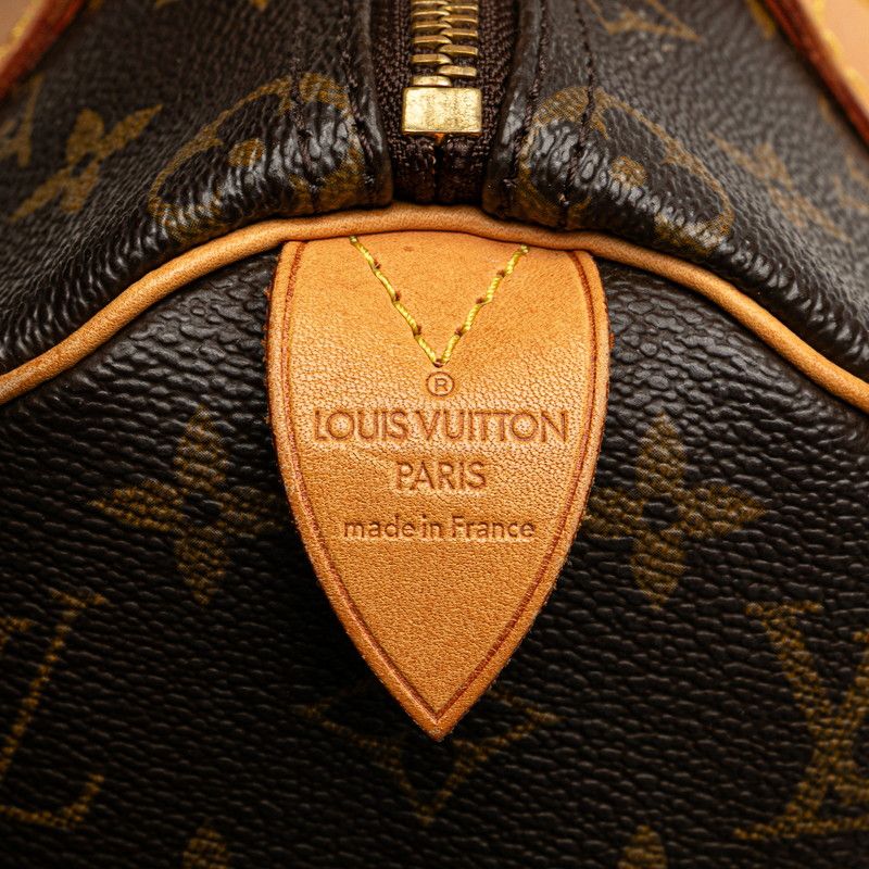Louis Vuitton Monogram Speedy 25 Mini Boston Bag Handbag M41528 Brown PVC