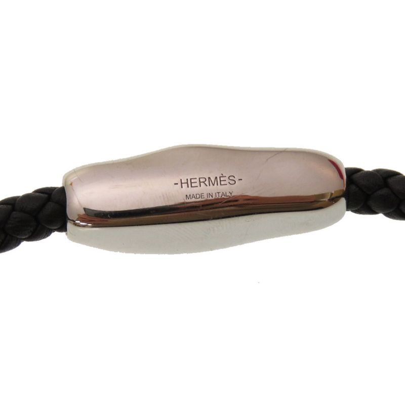 Hermes Wave Double Tour Dubreuil Vosuft Black Bracelet Accessory Black 0044