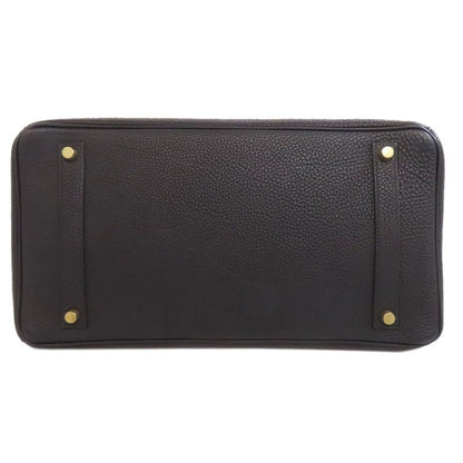 Hermes Birkin 35 Gold Hardware Handbag Fjord Women