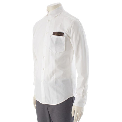Louis Vuitton 20SS Cotton LV Label Long Sleeve Long Sleeve Shirt Top White XS